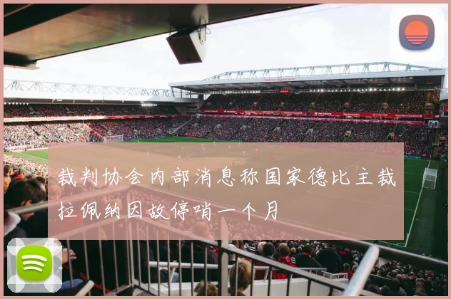 裁判协会内部消息称国家德比主裁拉佩纳因故停哨一个月